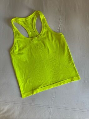 Lululemon Neon Yellow Racerback Swiftly Tech Tank